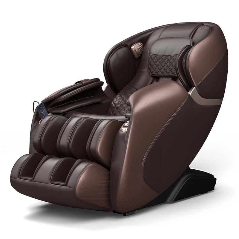 3D Full Body Shiatsu Massage Chair with AI Voice Control SL Track Zero Gravity Massage Recliner-Canada Only