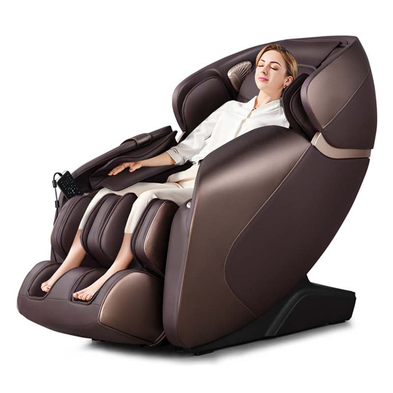 3D Full Body Shiatsu Massage Chair with AI Voice Control SL Track Zero Gravity Massage Recliner-Canada Only