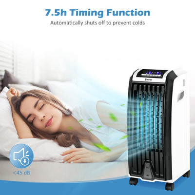 3 In 1 Evaporative Air Cooler Portable Tower Fan Humidifier with 3 Wind Modes and Remote Control