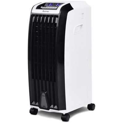 3 In 1 Evaporative Air Cooler Portable Tower Fan Humidifier with 3 Wind Modes and Remote Control