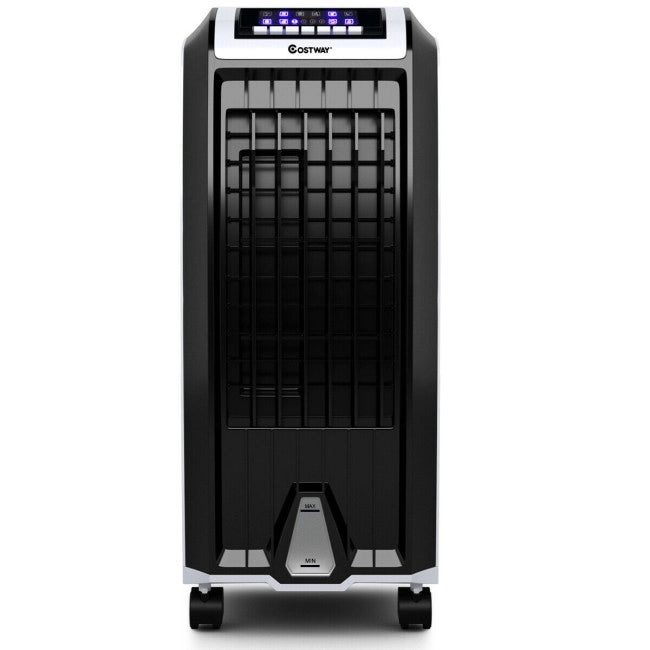 3 In 1 Evaporative Air Cooler Portable Tower Fan Humidifier with 3 Wind Modes and Remote Control