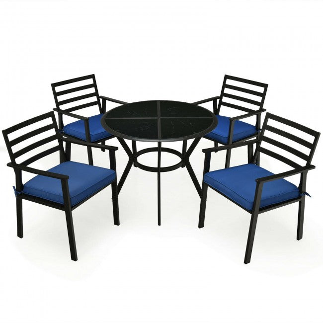 5 Pcs Apartment Dining Table Set