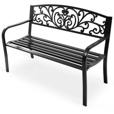 50 Inch Steel Frame Garden Porch Chair