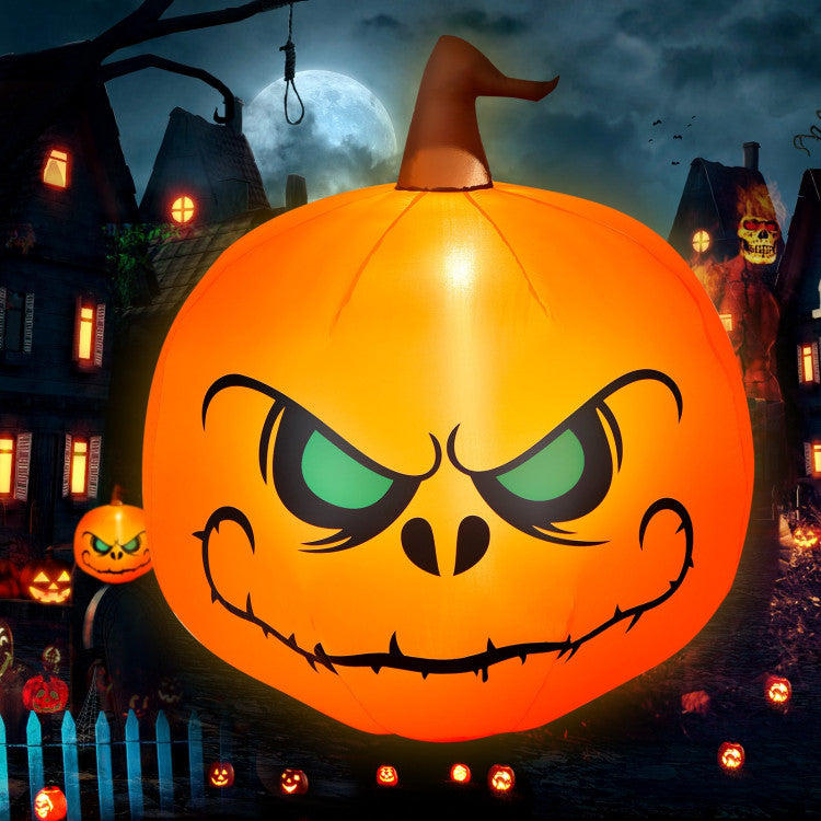 4 Feet Halloween Inflatable Pumpkin with Build-in LED Light and Transformer