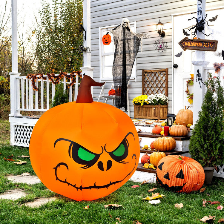 4 Feet Halloween Inflatable Pumpkin with Build-in LED Light and Transformer