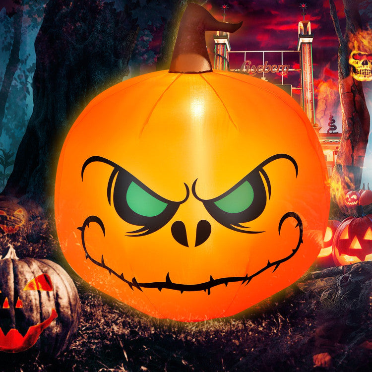 4 Feet Halloween Inflatable Pumpkin with Build-in LED Light and Transformer