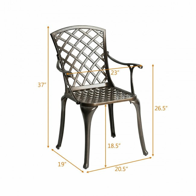 Outdoor Patio Bistro Chairs (Set of 2)