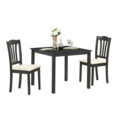 3 Pces Apartment Kitchen Dining Table Set