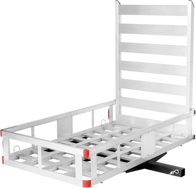 50" x 29.5" Aluminum Cargo Carrier 500 lbs Hitch-Mounted Wheelchair Scooter Mobility Carrier Medical Lift Rack Ramp