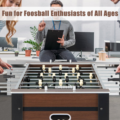 54 Inch Football Table Indoor Soccer Game Table Competition Sized Football Arcade Room Sport for Adults Kids