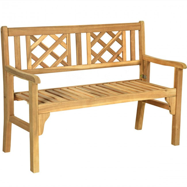 Foldable Garden Patio Bench