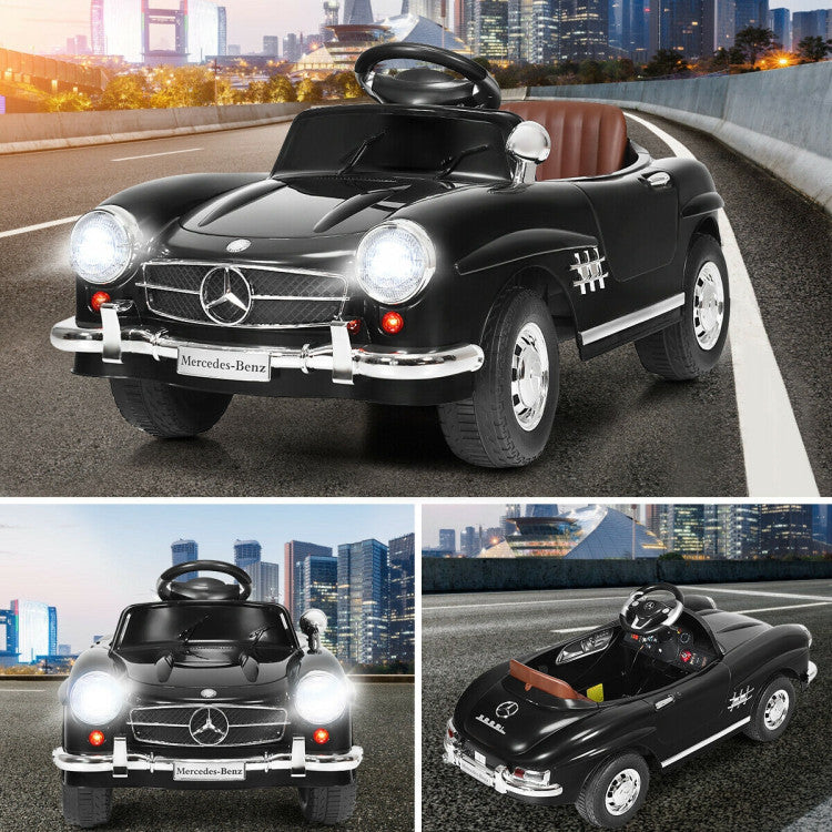 6V Kids Ride-On Car Battery Powered Licensed Mercedes Benz 300SL Electric Vehicle with Parent Remote Control Safety Belt