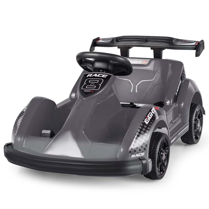 6V Kids Ride On Go Kart Battery Powered Electric Racing Truck Toy Car with Remote Control USB Port