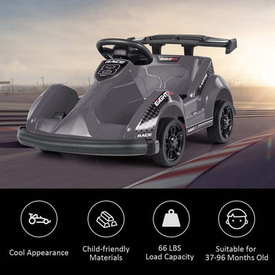 6V Kids Ride On Go Kart Battery Powered Electric Racing Truck Toy Car with Remote Control USB Port