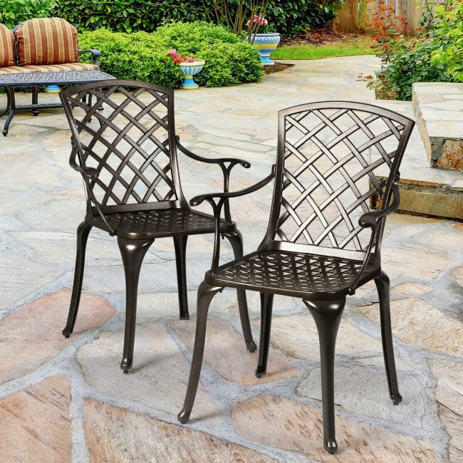 Outdoor Patio Bistro Chairs (Set of 2)