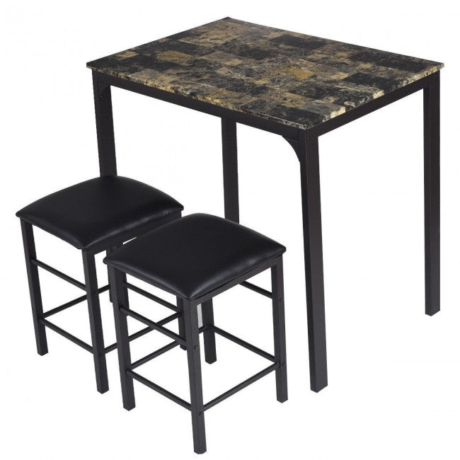 3 Pcs Apartment Small Dining Table Set