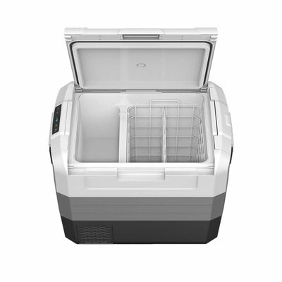 70-Quart Portable Car Refrigerator Compact Electric RV Cooler Freezer Travel Fridge with 2-way Door and Operating Panel