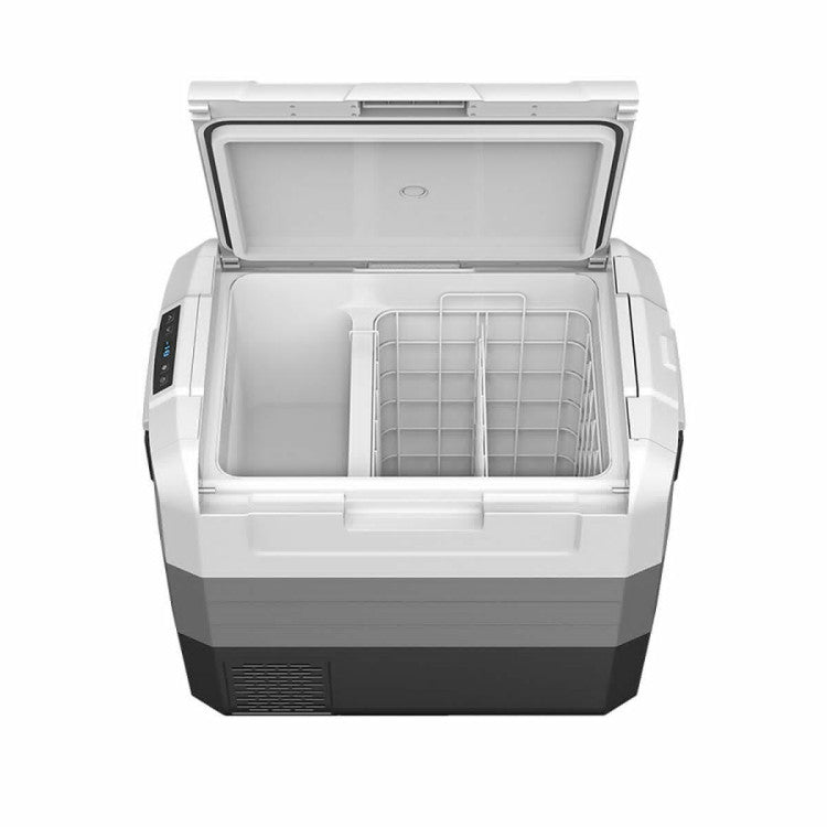 70-Quart Portable Car Refrigerator Compact Electric RV Cooler Freezer Travel Fridge with 2-way Door and Operating Panel