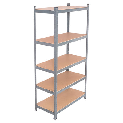 72" Heavy Duty Steel Storage Shelves Garage Muscle Rack with 5 Tier Adjustable Metal Shelving Unit for Basement