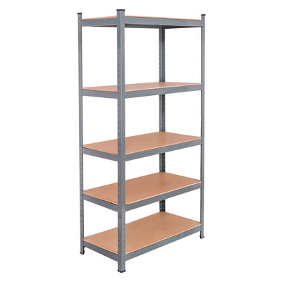 72" Heavy Duty Steel Storage Shelves Garage Muscle Rack with 5 Tier Adjustable Metal Shelving Unit for Basement