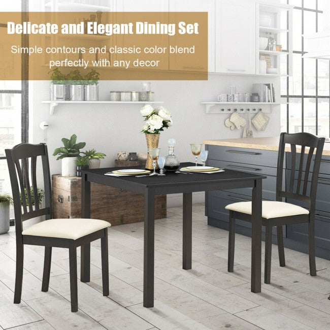 3 Pces Apartment Kitchen Dining Table Set