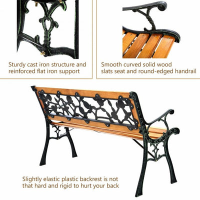 49 1/2 Inch Patio Garden Bench