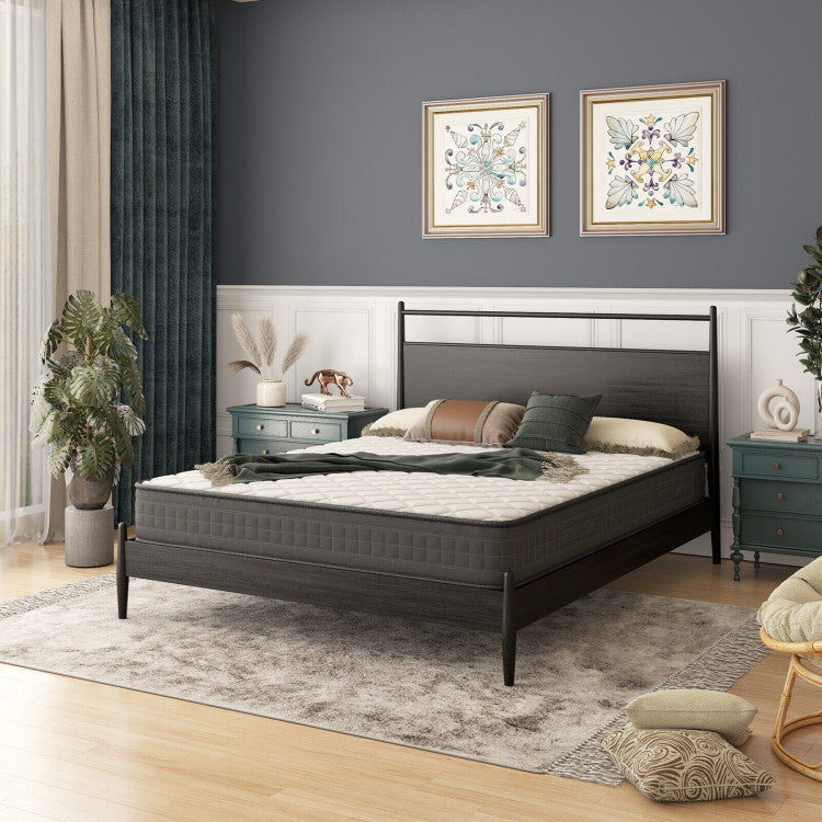 8 Inch Memory Foam Bed Mattress Medium Firm with Breathable Mattress Cover for Pressure Relieve