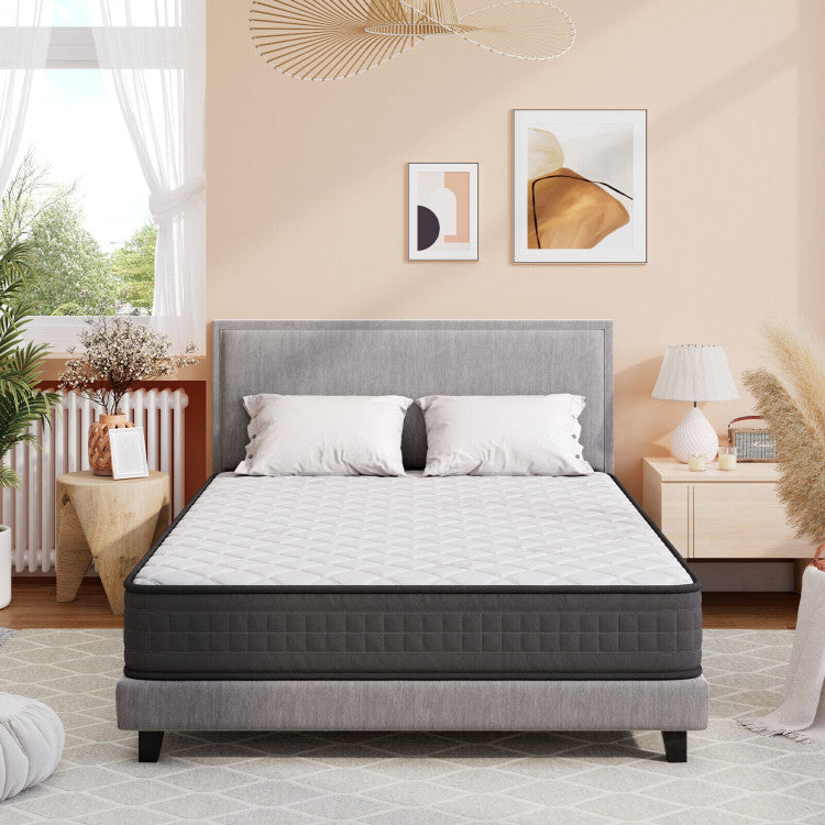 8 Inch Memory Foam Bed Mattress Medium Firm with Breathable Mattress Cover for Pressure Relieve
