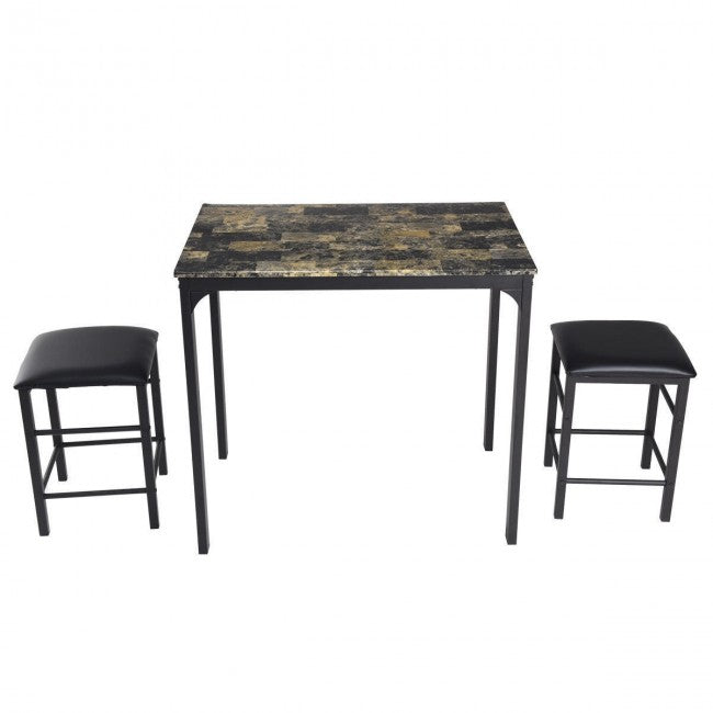 3 Pcs Apartment Small Dining Table Set