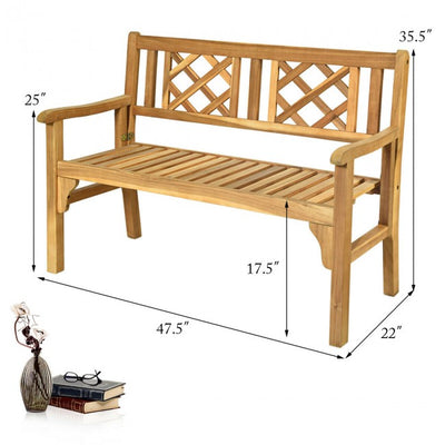 Foldable Garden Patio Bench