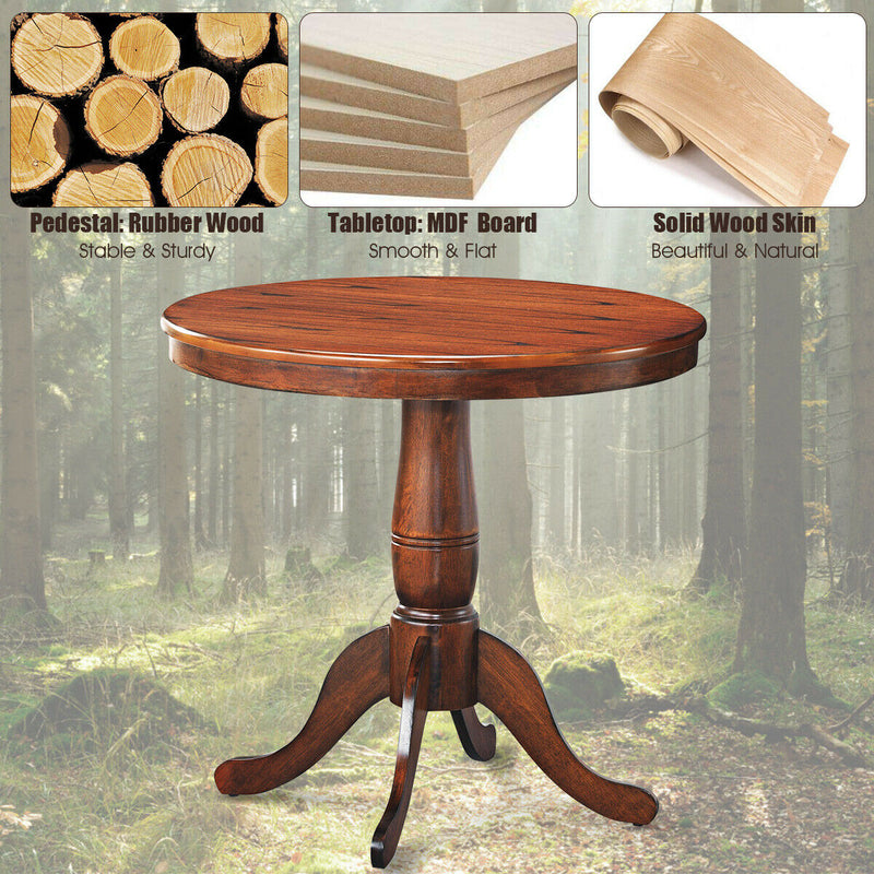32 Inch Round Pedestal Dining Table – Chairliving