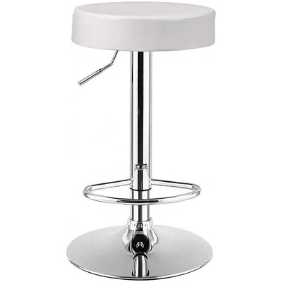 Set of 2 Adjustable Swivel Round Bar Stool Pub Chair