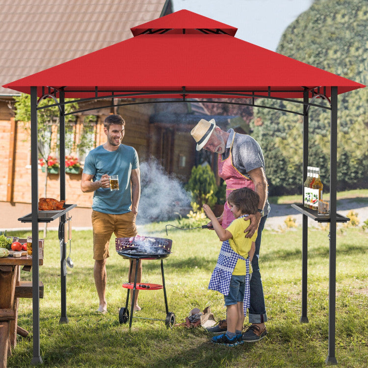 8 x 5 Feet Outdoor Grill Gazebo Patio Barbecue Canopy Tent Shelter wit – Chairliving