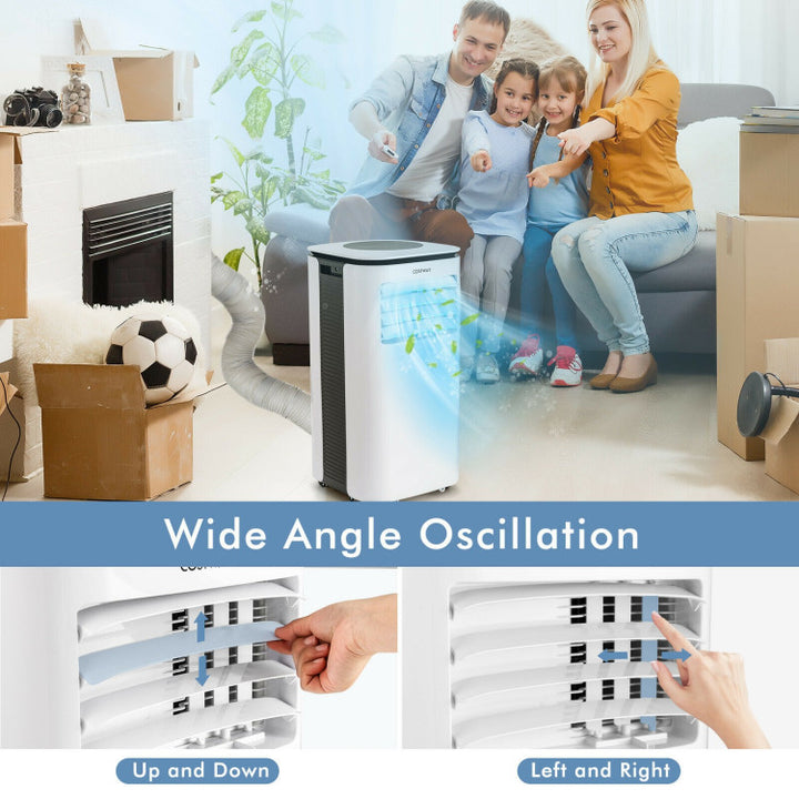 9000 BTU 3-in-1 Portable Air Conditioner AC Cooling Unit with Remote Control and LED Display