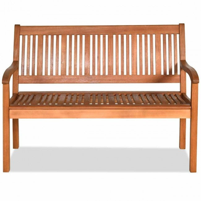 Two Person Solid Wood Garden Bench