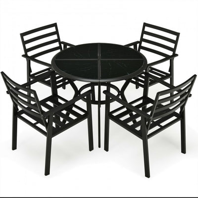 5 Pcs Apartment Dining Table Set