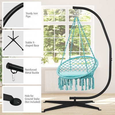 C Shape Steel Hammock Hanging Chair