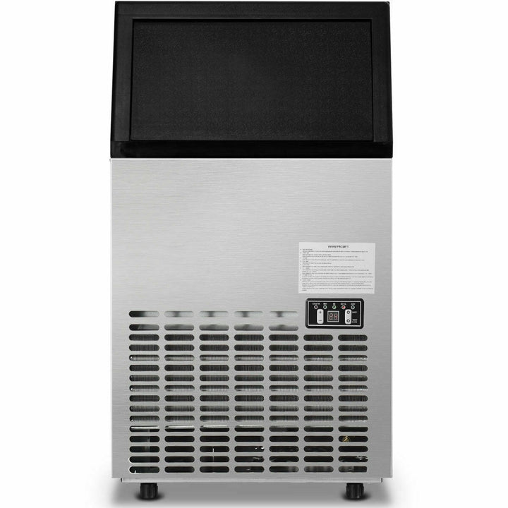 110LBS 24H Portable Built-In Stainless Steel Commercial Ice Maker Machine with Full Set of Accessories