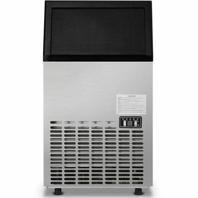 110LBS 24H Portable Built-In Stainless Steel Commercial Ice Maker Machine with Full Set of Accessories-Canada Only