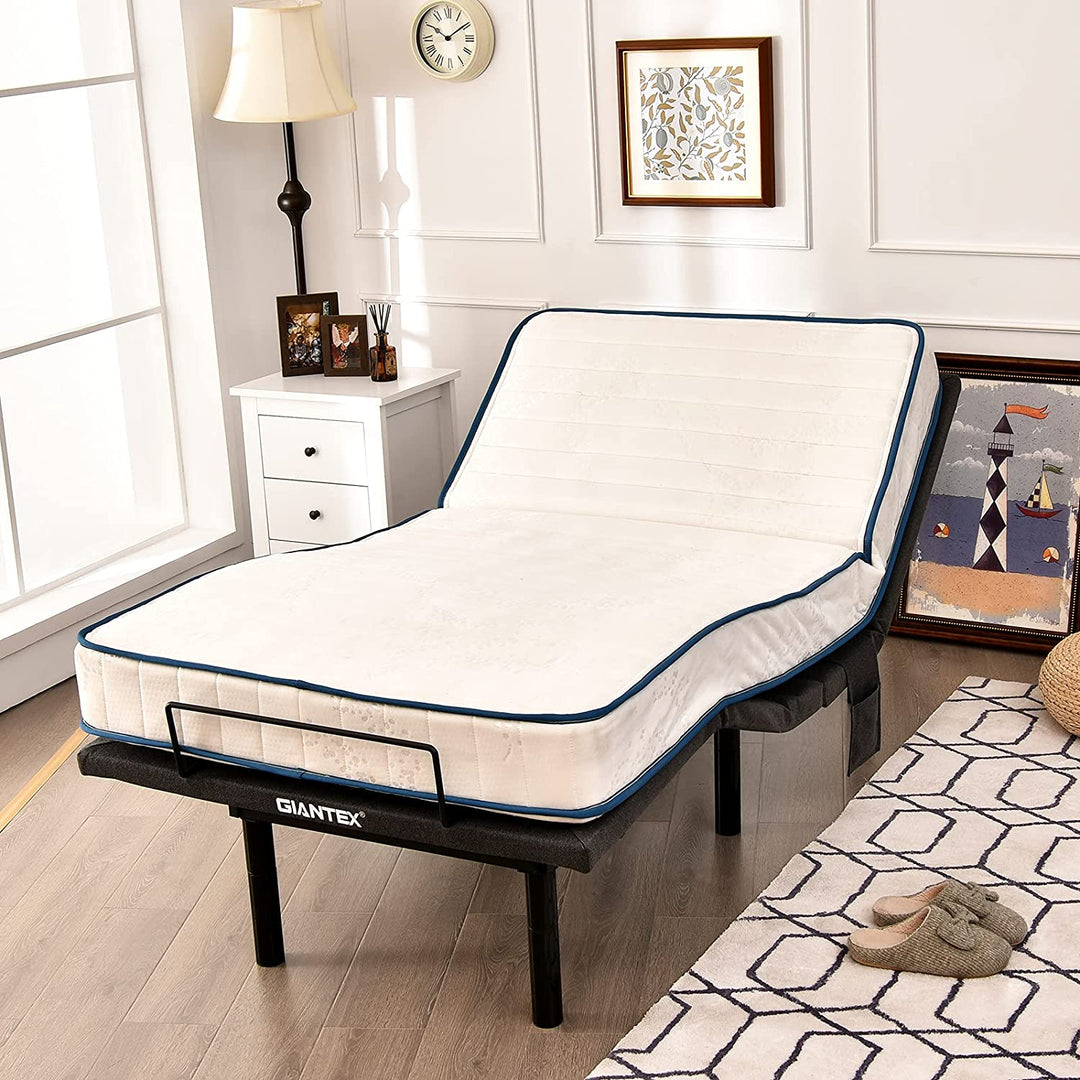 Electric Adjustable Bed Base Zero Gravity Twin/Queen Size Bed Frame with Massage and Remote Control