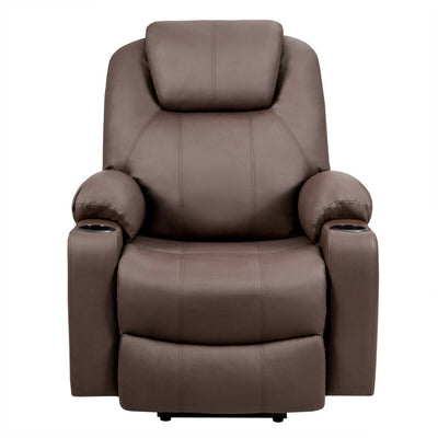 Electric Power Lift Recliner Massage Chair Leather Sofa with 8 Vibrating Nodes and 5 Massage Modes