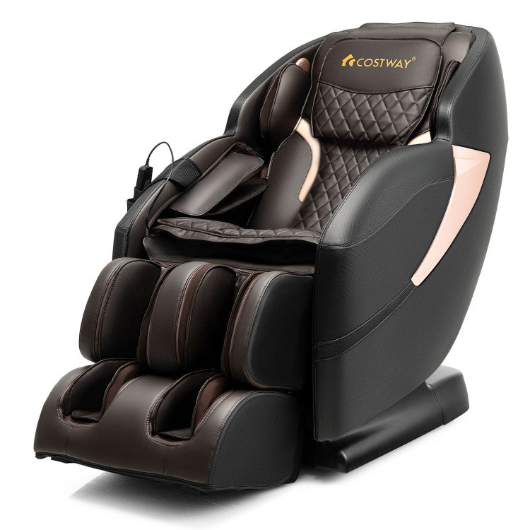 Electric Shiatsu Massage Chair Zero Gravity SL-Track Massage Recliner with Wireless Speaker and Intelligent Voice Control