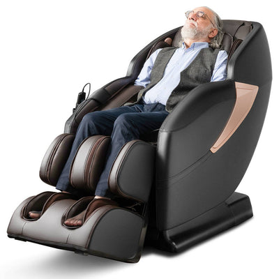 Electric Shiatsu Massage Chair Zero Gravity SL-Track Massage Recliner with Wireless Speaker and Intelligent Voice Control