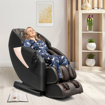 Electric Shiatsu Massage Chair Zero Gravity SL-Track Massage Recliner with Wireless Speaker and Intelligent Voice Control