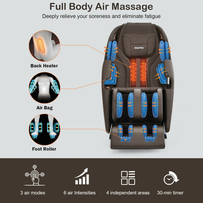 Full Body SL Track Massage Chair Zero Gravity Massage Recliner with Remote Control and Built-in Speaker