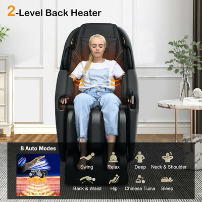 Full Body SL Track Massage Chair Zero Gravity Massage Recliner with Remote Control and Built-in Speaker