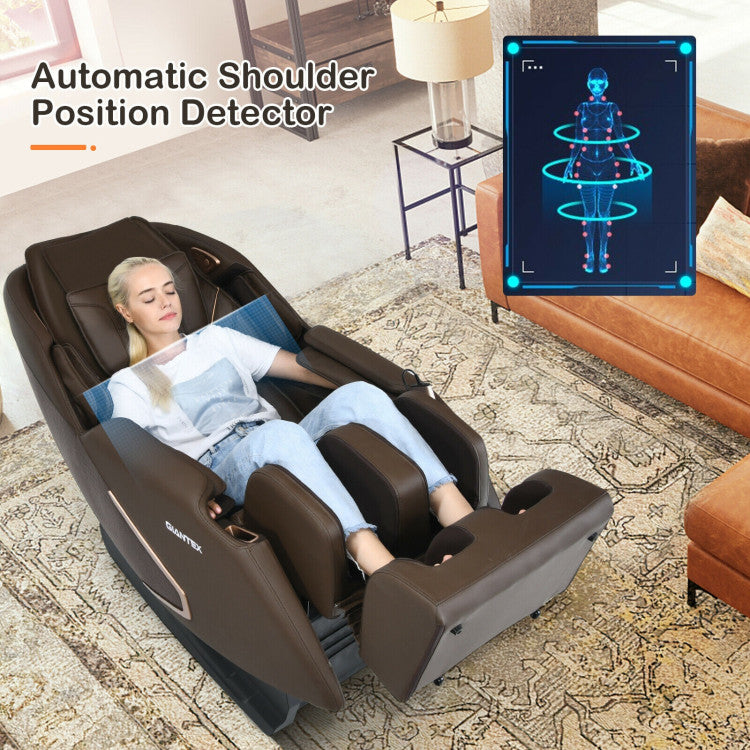 Full Body SL Track Massage Chair Zero Gravity Massage Recliner with Remote Control and Built-in Speaker