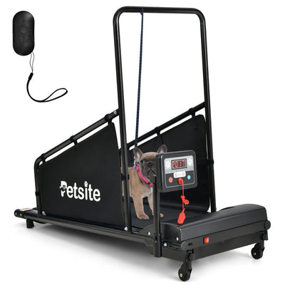 Dog Treadmill Pet Running Machine Fitness Equipment with Remote Control and 1.4 LCD Screen