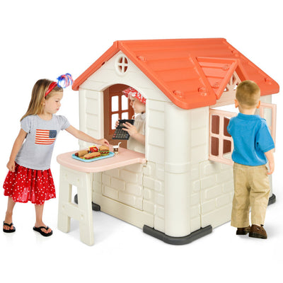 Kid’s Playhouse Toy Set Pretend Toy House with Extra Extended and Wide Slide For Boys and Girls