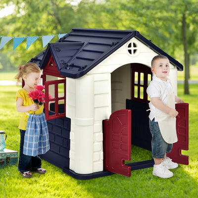 Kid’s Playhouse Toy Set Pretend Toy House with Extra Extended and Wide Slide For Boys and Girls